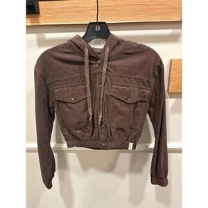 NEW KAVEAH girls corduroy jacket in dark truffle